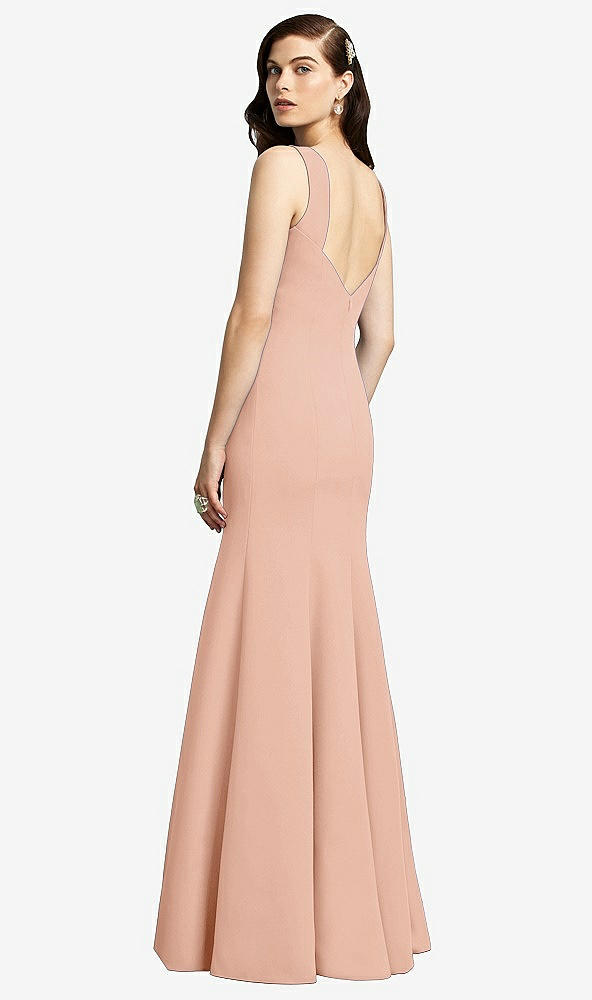 Front View - Pale Peach Dessy Bridesmaid Dress 2936