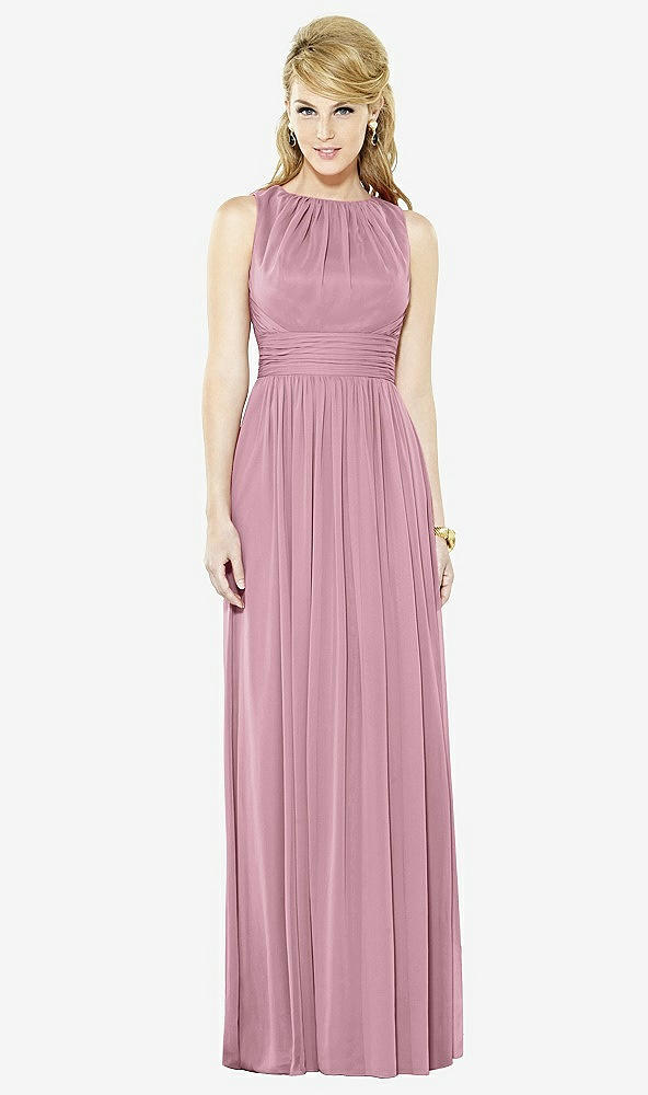 Front View - Dusty Pink After Six Bridesmaid Dress 6709