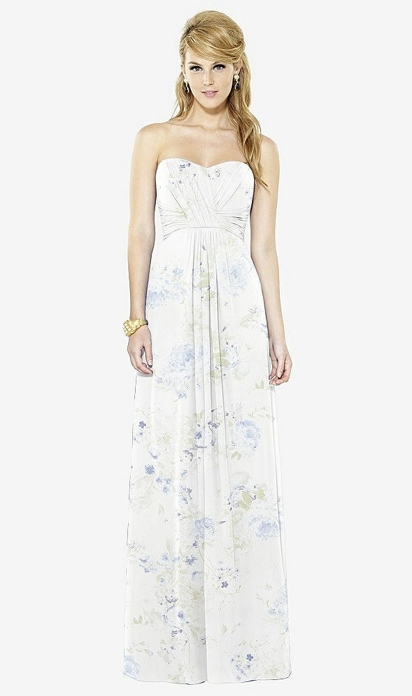 Front View - Bleu Garden After Six Bridesmaid Dress 6713