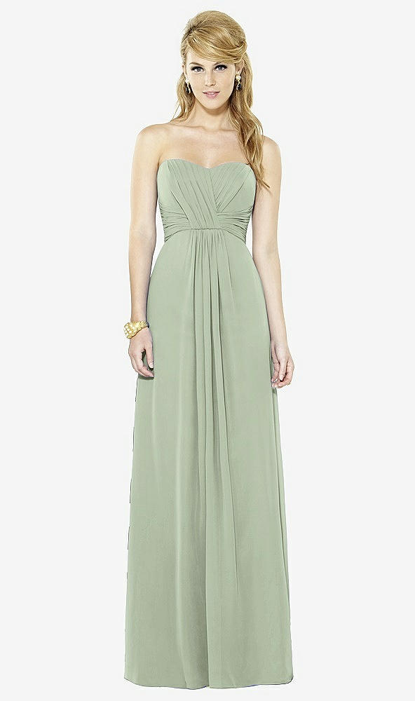 Front View - Sage After Six Bridesmaid Dress 6713