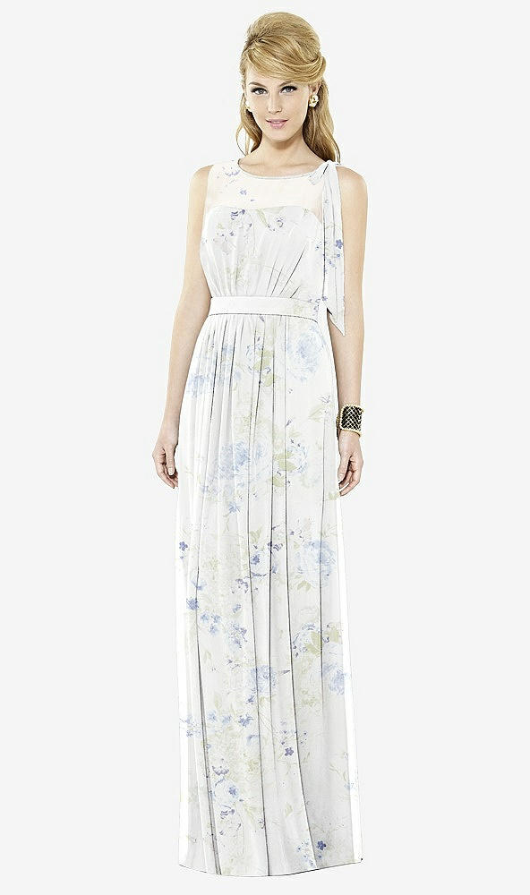 Front View - Bleu Garden After Six Bridesmaid Dress 6714