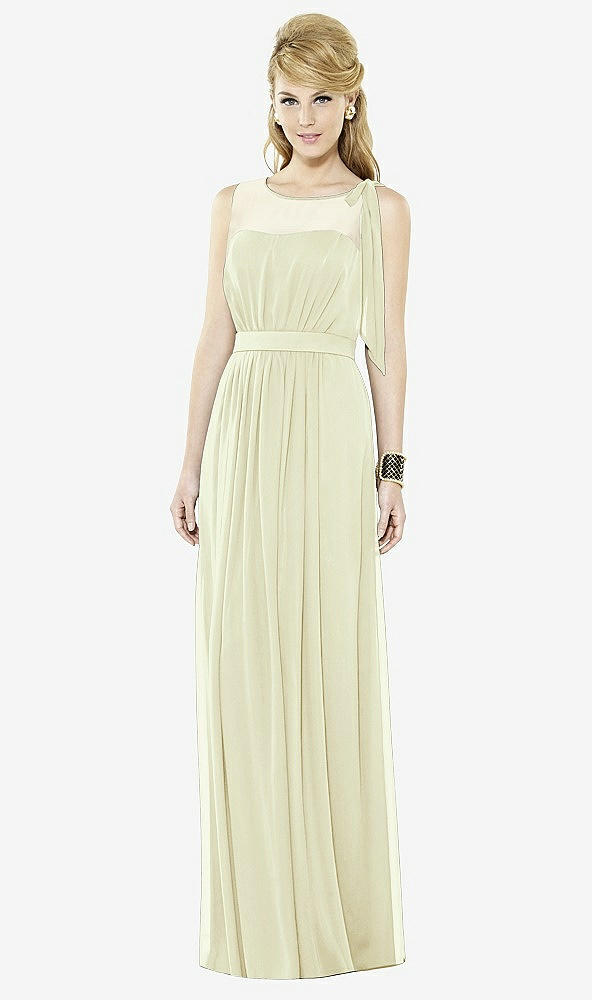 Front View - Butter Yellow After Six Bridesmaid Dress 6714