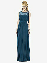 Front View Thumbnail - Atlantic Blue After Six Bridesmaid Dress 6714