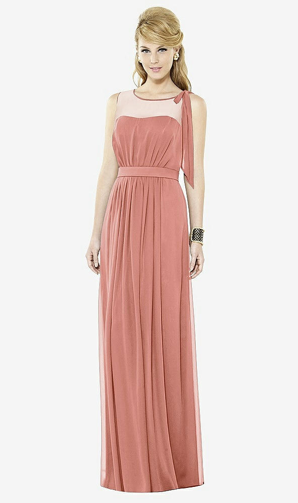 Front View - Desert Rose After Six Bridesmaid Dress 6714