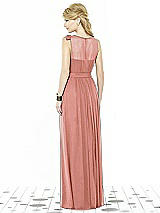 Rear View Thumbnail - Desert Rose After Six Bridesmaid Dress 6714