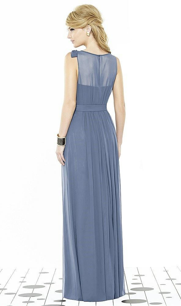 Back View - Larkspur Blue After Six Bridesmaid Dress 6714