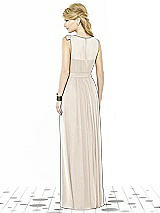 Rear View Thumbnail - Oat After Six Bridesmaid Dress 6714