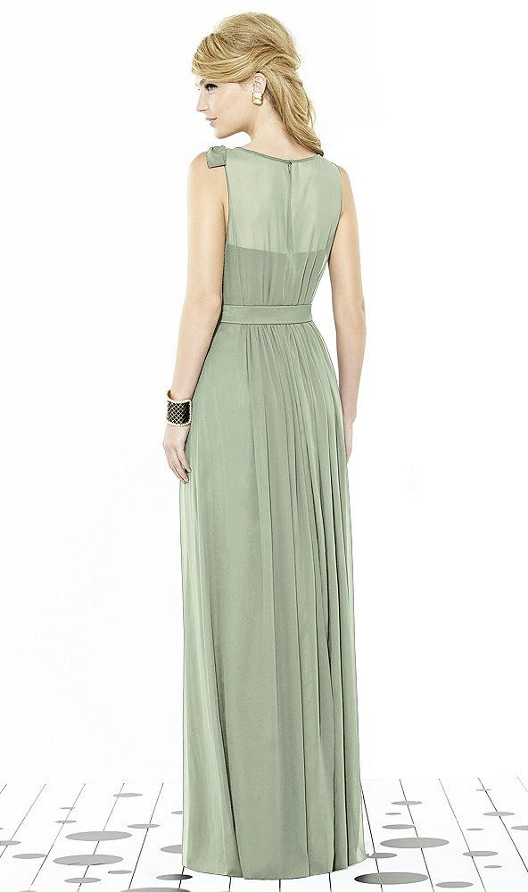 Back View - Sage After Six Bridesmaid Dress 6714