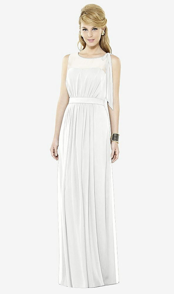 Front View - White After Six Bridesmaid Dress 6714