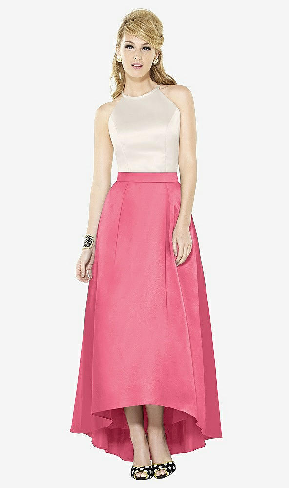 Front View - Punch & Ivory After Six Bridesmaid Dress 6718