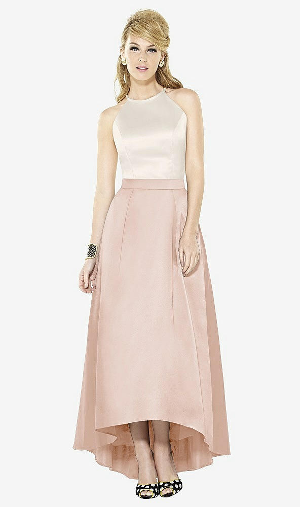 Front View - Cameo & Ivory After Six Bridesmaid Dress 6718
