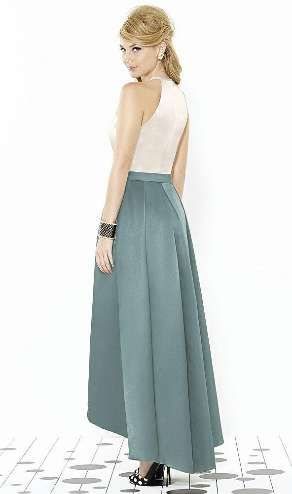Back View - Icelandic & Ivory After Six Bridesmaid Dress 6718