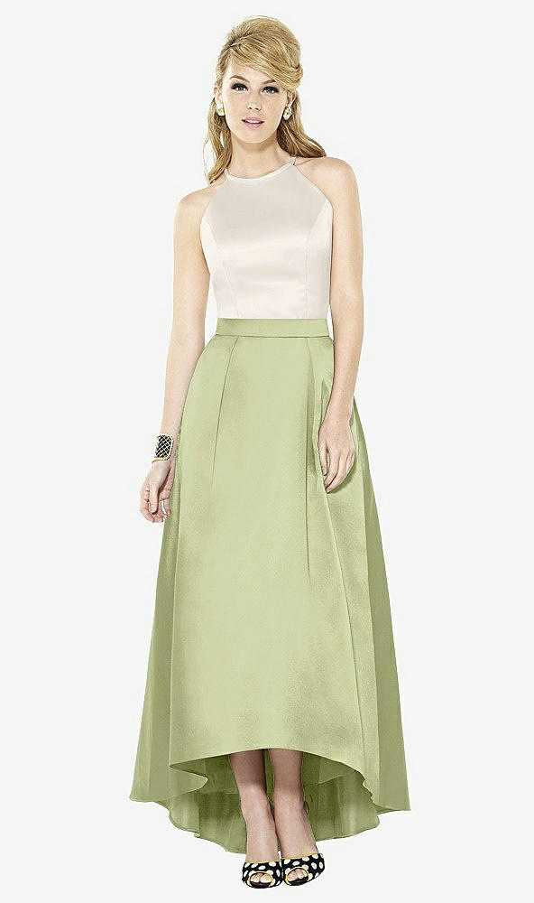 Front View - Mint & Ivory After Six Bridesmaid Dress 6718