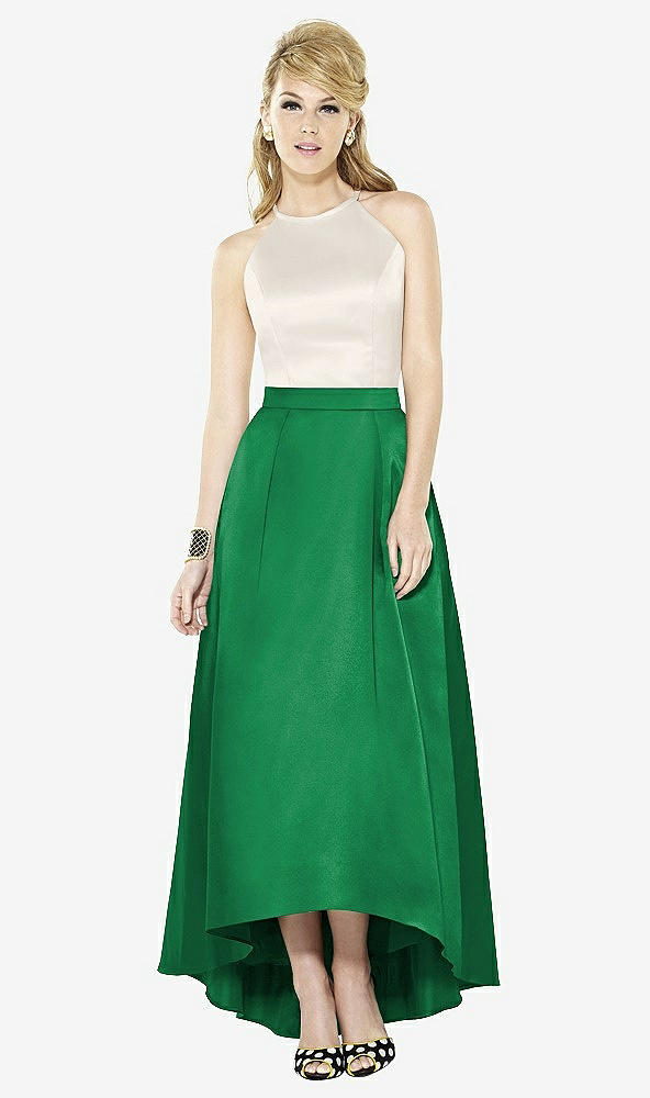 Front View - Shamrock & Ivory After Six Bridesmaid Dress 6718