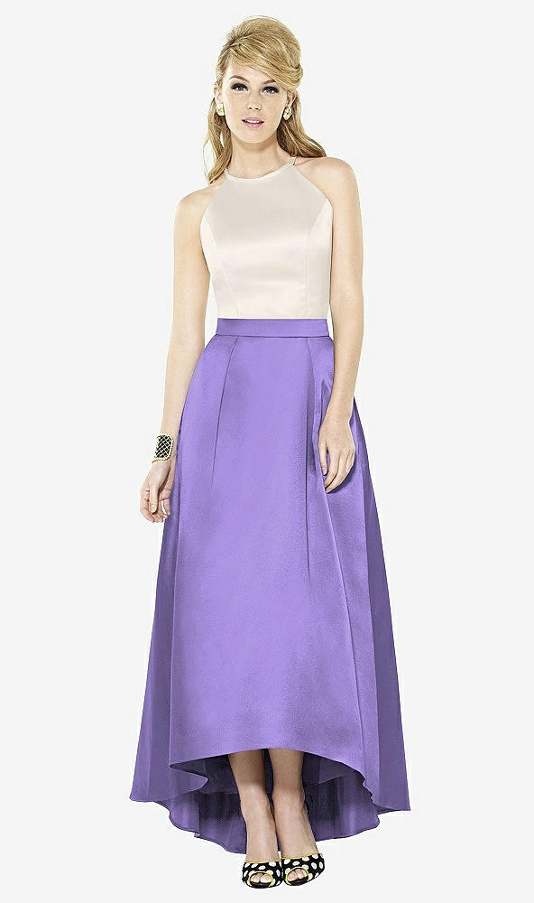 Front View - Tahiti & Ivory After Six Bridesmaid Dress 6718