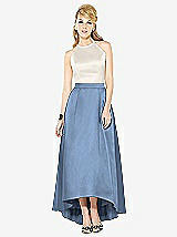 Front View Thumbnail - Windsor Blue & Ivory After Six Bridesmaid Dress 6718