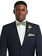 Front View Thumbnail - Sage Classic Yarn-Dyed Bow Ties by After Six