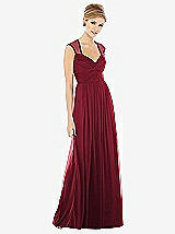 Front View Thumbnail - Burgundy Alfred Sung Style D705