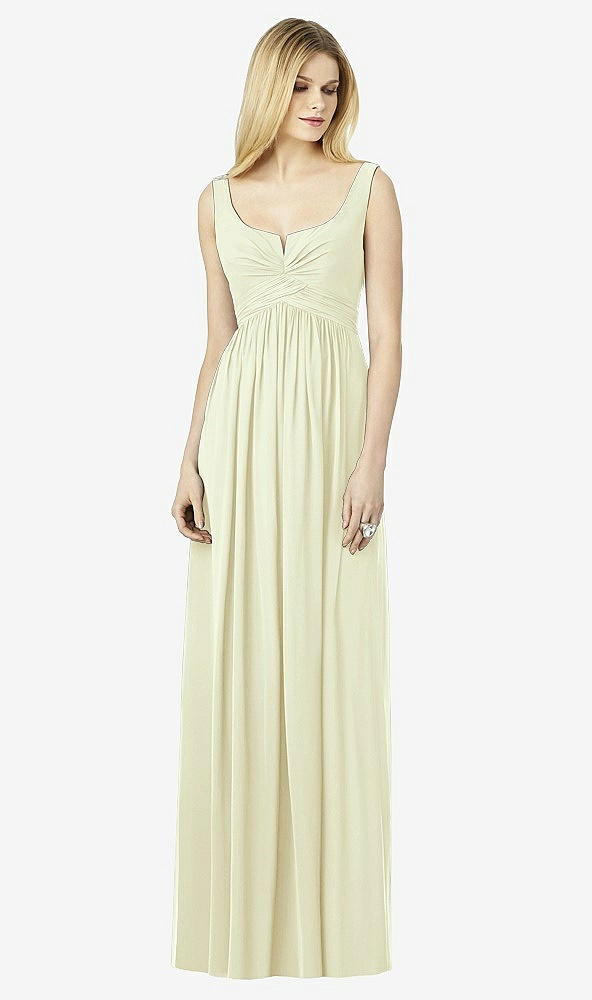Front View - Butter Yellow After Six Bridesmaid Dress 6727