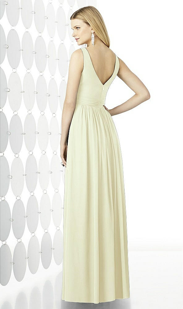 Back View - Butter Yellow After Six Bridesmaid Dress 6727