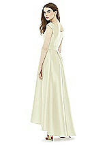 Rear View Thumbnail - Butter Yellow Alfred Sung Bridesmaid Dress D722
