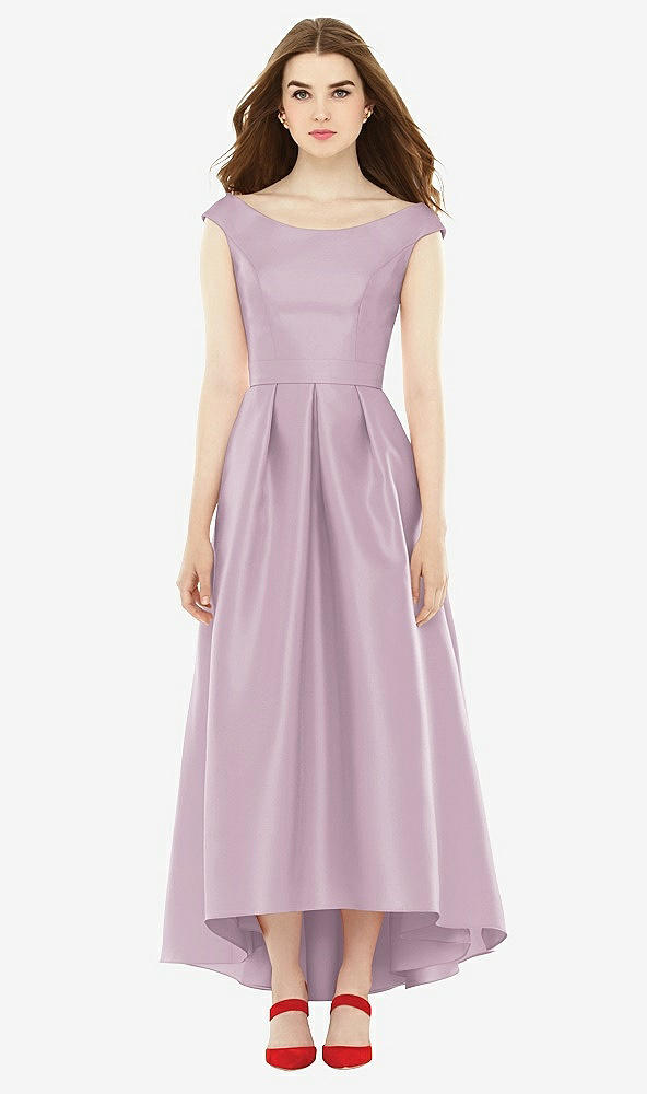 Front View - Suede Rose Alfred Sung Bridesmaid Dress D722
