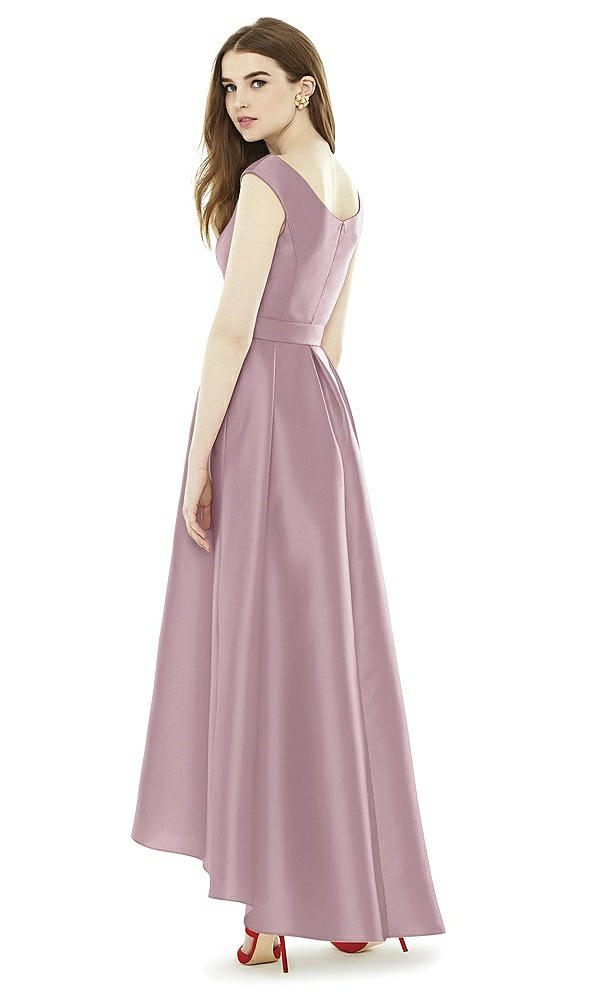 Back View - Dusty Rose Alfred Sung Bridesmaid Dress D722