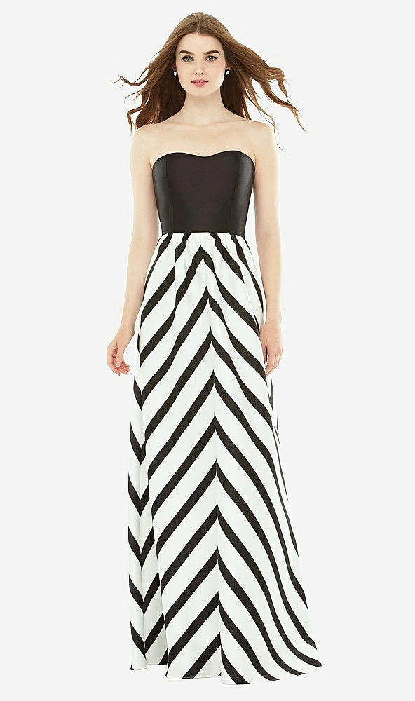 Front View - Stripe Alfred Sung Style D724P