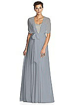 Alt View 3 Thumbnail - Platinum & Metallic Gold After Six Bridesmaid Dress 6749