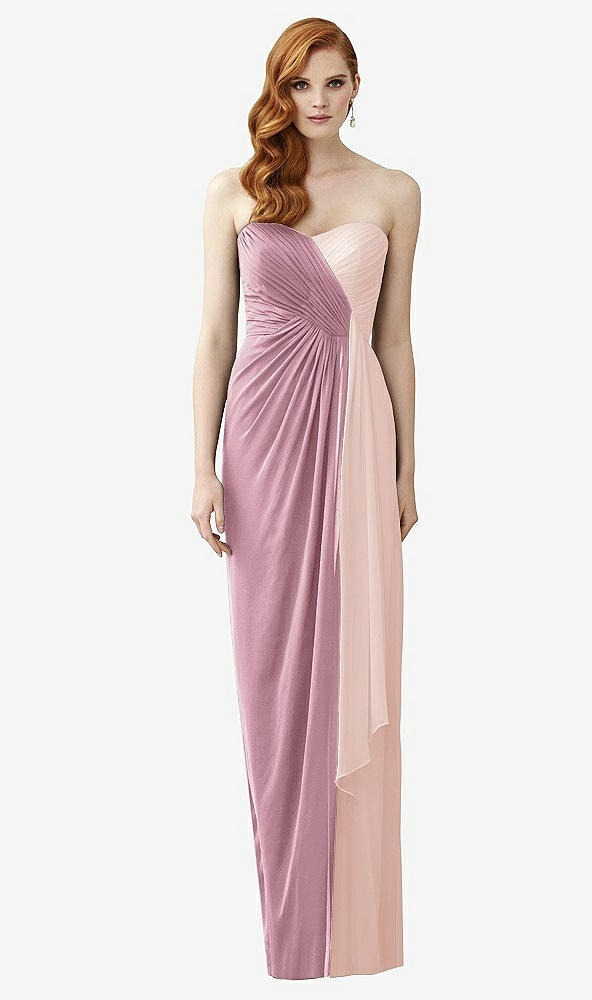 Front View - Dusty Pink & Blush Dessy Collection Style 2956