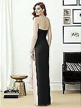 Rear View Thumbnail - Black & Blush Dessy Collection Style 2956