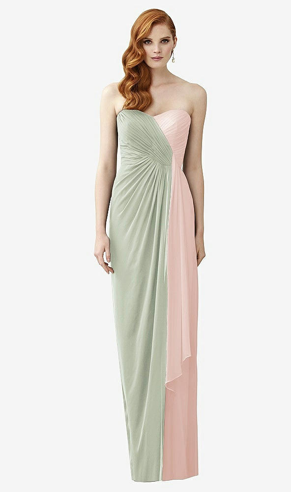 Front View - Celadon & Blush Dessy Collection Style 2956