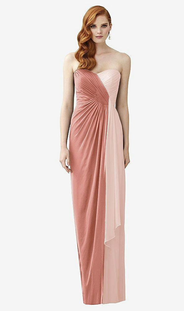 Front View - Desert Rose & Blush Dessy Collection Style 2956