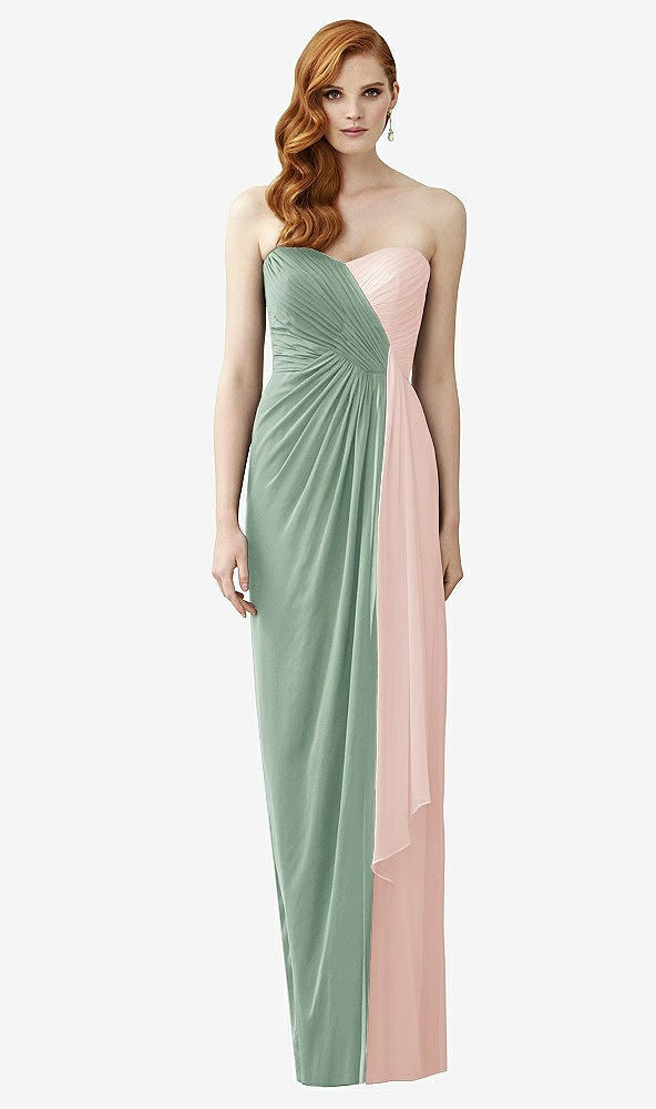 Front View - Seagrass & Blush Dessy Collection Style 2956