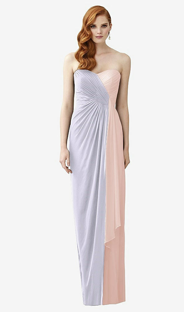 Front View - Silver Dove & Blush Dessy Collection Style 2956