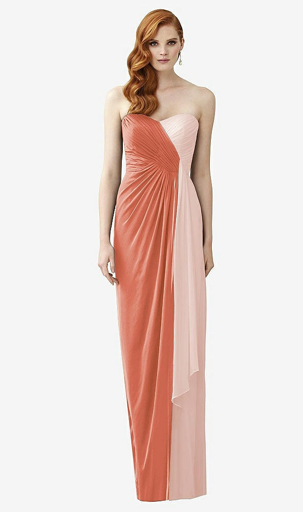 Front View - Terracotta Copper & Blush Dessy Collection Style 2956