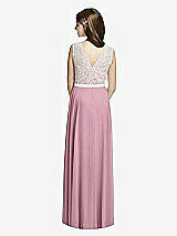Rear View Thumbnail - Dusty Pink & Oyster Dessy Collection Junior Bridesmaid JR532