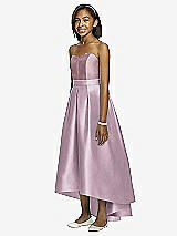 Front View Thumbnail - Suede Rose & Dusty Rose Dessy Collection Junior Bridesmaid JR533
