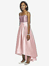 Front View Thumbnail - Ballet Pink & Dusty Rose Dessy Collection Junior Bridesmaid JR533