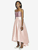 Front View Thumbnail - Blush & Dusty Rose Dessy Collection Junior Bridesmaid JR533