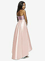 Rear View Thumbnail - Blush & Dusty Rose Dessy Collection Junior Bridesmaid JR533