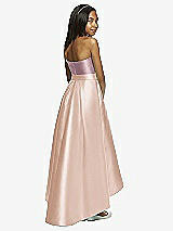 Rear View Thumbnail - Cameo & Dusty Rose Dessy Collection Junior Bridesmaid JR533