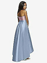 Rear View Thumbnail - Cloudy & Dusty Rose Dessy Collection Junior Bridesmaid JR533