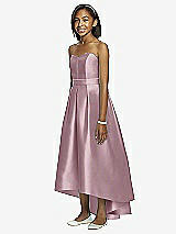 Front View Thumbnail - Dusty Rose & Dusty Rose Dessy Collection Junior Bridesmaid JR533