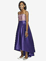 Front View Thumbnail - Grape & Dusty Rose Dessy Collection Junior Bridesmaid JR533