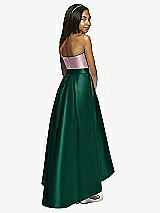Rear View Thumbnail - Hunter Green & Dusty Rose Dessy Collection Junior Bridesmaid JR533