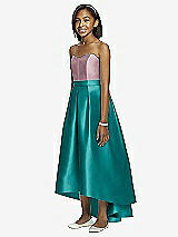 Front View Thumbnail - Jade & Dusty Rose Dessy Collection Junior Bridesmaid JR533