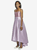 Front View Thumbnail - Lilac Haze & Dusty Rose Dessy Collection Junior Bridesmaid JR533