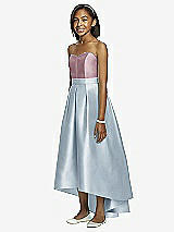 Front View Thumbnail - Mist & Dusty Rose Dessy Collection Junior Bridesmaid JR533