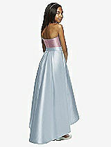 Rear View Thumbnail - Mist & Dusty Rose Dessy Collection Junior Bridesmaid JR533